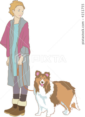 Walk with my dog 4151755