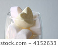 Marshmallow of the heart that entered the glass 4152633