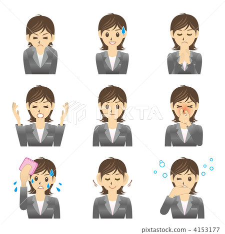 OL B面部表情3 4153177