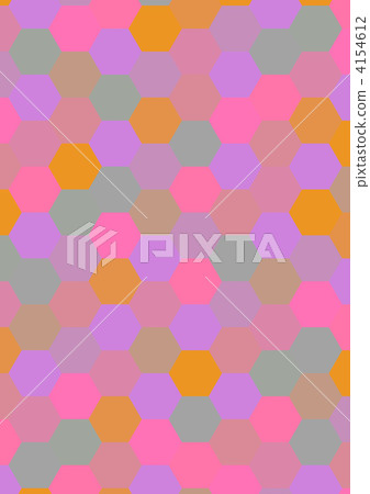 六角形 畫報 花紋 4154612