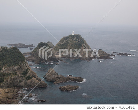 Omiwajima位於日本大陸最南端和Sata Cape 4161491