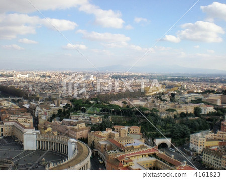 St. Peter's Square and Rome city 4161823