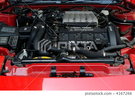 V6發動機DOHC發動機室汽車發動機罩 4167266