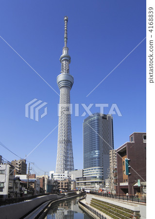 Tokyo Sky Tree as seen from the Kita-Tokawa River 4168839