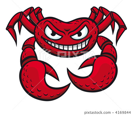 Angry crab mascot 4169844