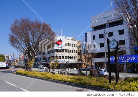 Townscape in front of Iida station Townscape in front of Iida station 4173483