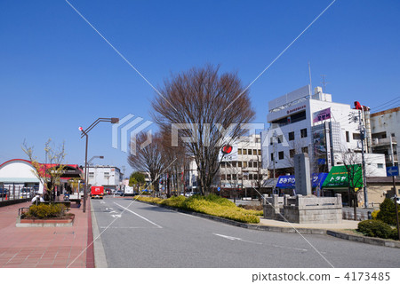Townscape in front of Iida station Townscape in front of Iida station 4173485