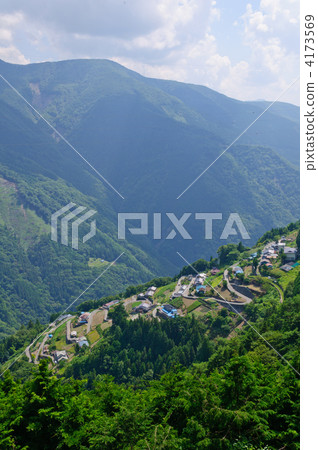 長野縣飯田市的Shimokuri村 4173569