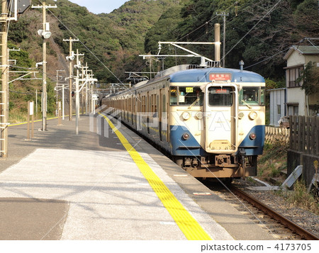 URARA station on JR Sobo Line and 113 series train 4173705