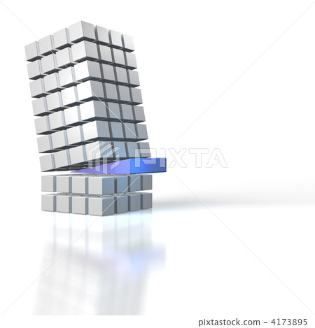 3DCG illustration showing collapse 4173895