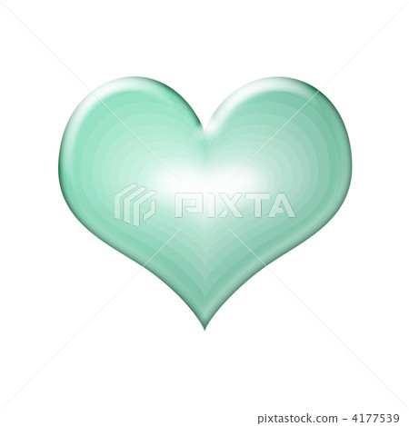 綠色漸變的心 綠色漸變的心 4177539
