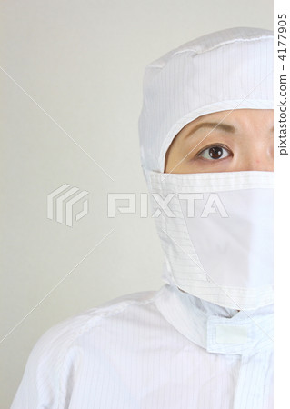 A woman without dust in a clean room A woman without dust in a clean room 4177905