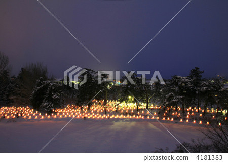 Hirosaki Castle Snow Lantern Festival Mini Camakura group Hirosaki Castle Snow Lantern Festival Mini Camakura group 4181383