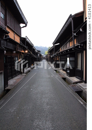飛Tak高山的老城鎮景觀 飛Tak高山的老城鎮景觀 4181413