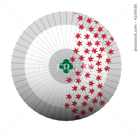 Japanese umbrella of autumn leaves 4184580