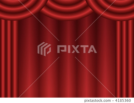 紅色窗簾（側面） 4185360