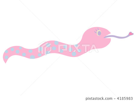 material for new year's cards, snake, illustration 4185983