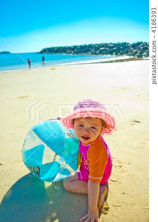 金發 金髮 藍色的海洋 4186391