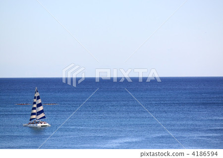 遊艇 風景 海 4186594