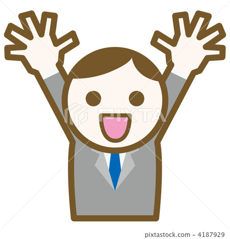 Icon Businessman A107 Rejoice - Stock Illustration [4187929] - PIXTA