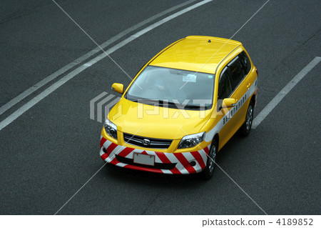 Road maintenance work vehicle driving scene Road maintenance work vehicle driving scene 4189852