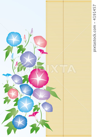 牽牛花/盲目02■Asagao·牽牛花·陰影·夏天形象·豐富多彩 4191457