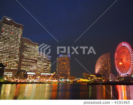 橫濱港未來的夜景 橫濱港未來的夜景 4191465