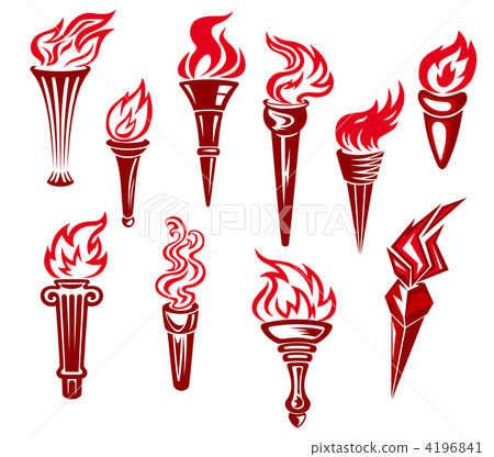 Flaming torchs Flaming torchs 4196841