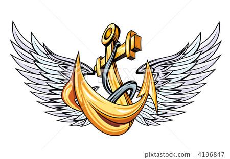 Anchor with wings Anchor with wings 4196847