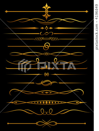Golden borders and dividers Golden borders and dividers 4196849