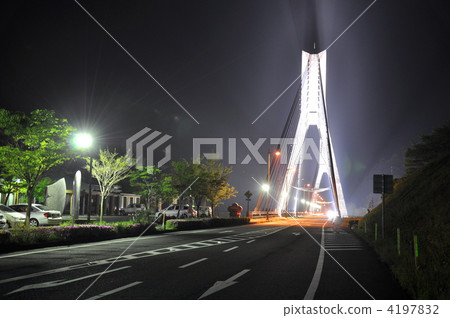 Oita Prefecture Saeki Shi Bunka Ohashi Light Up 4197832