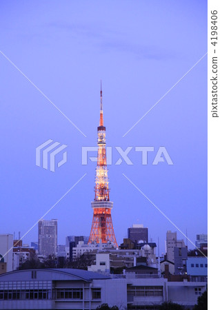 東京鐵塔 塔 城市景觀 4198406