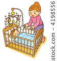 parenthood, parent and child, baby crib 4198556