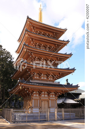 Takamatsu Domain Matsudaira Bodaiji 'Honnoji' Heisei 5-storied pagple completed in January 2011 4200097