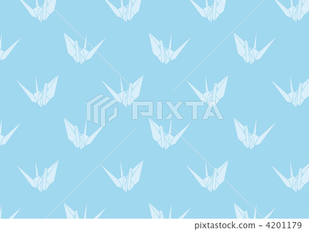 折起重機圖案（藍色） 4201179