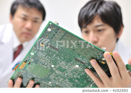 semiconductor, researching, studying 4202893