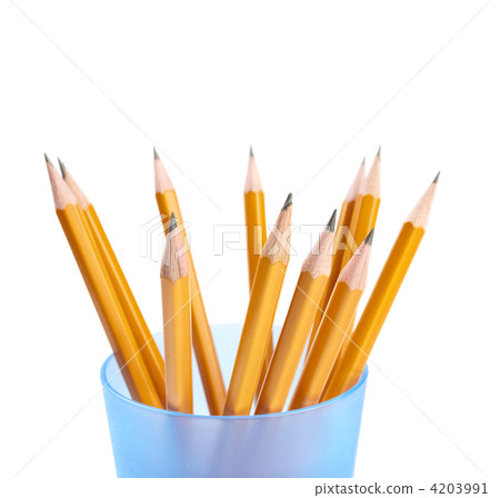 pencils isolated on the white 4203991