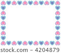 heart patterns, pale, illustration 4204879