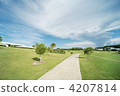 straight path, golf course, resort spot 4207814