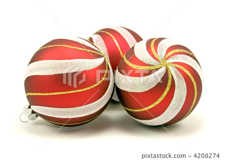 three ornate christmas baubles 4208274