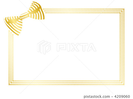 Glossy ribbon frame (gold) 4209060