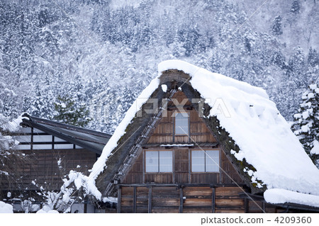 白川鄉 大雪 雪國 4209360
