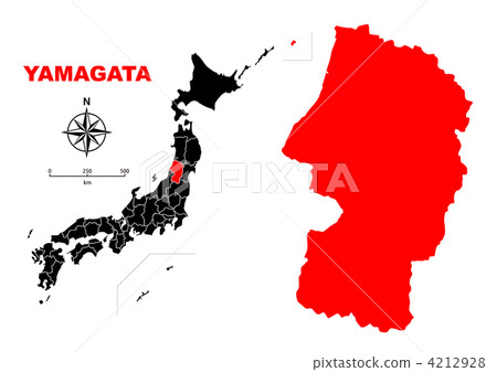 Yamagata Prefecture - Map Yamagata Prefecture - Map 4212928