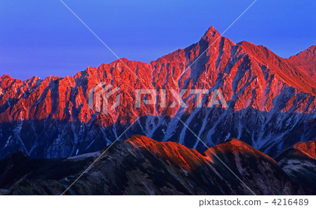 Yanagadake日落（北阿爾卑斯山） 4216489