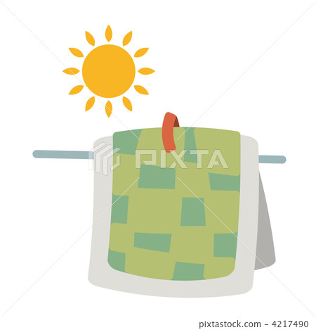 寢具 蒲團 陽光照曬 4217490