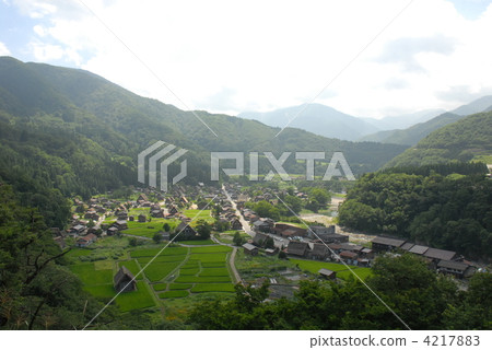 a mountain village, shirakawa-go, shirakawago 4217883