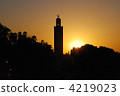 Morocco Marrakesh Ben Youssef Mosque sunset view 4219023