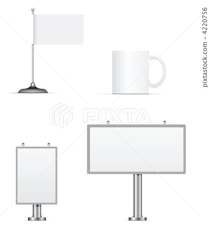 Vector set of design elements for corporate identity. 4220756