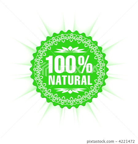 100% natural guarantee label 4221472