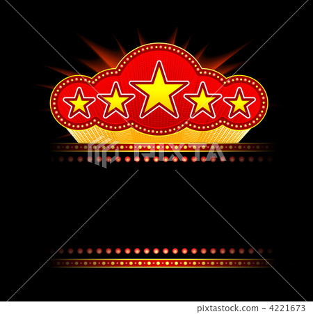 Blank movie, theater or casino marquee Blank movie, theater or casino marquee 4221673